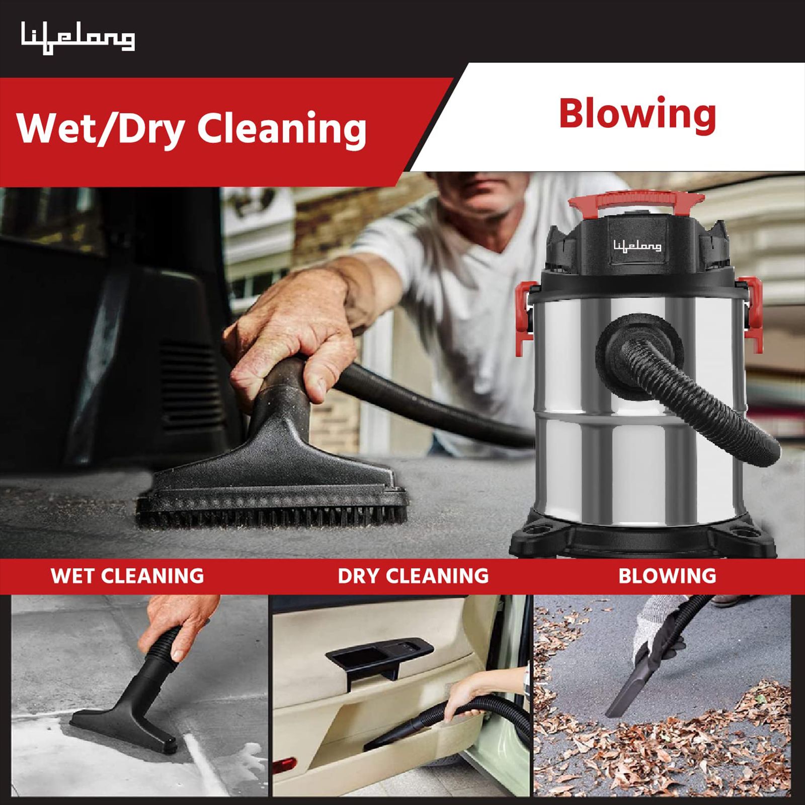 Buy ambrane MiniVac 01 70W Cordless Car Vacuum Cleaner with LED